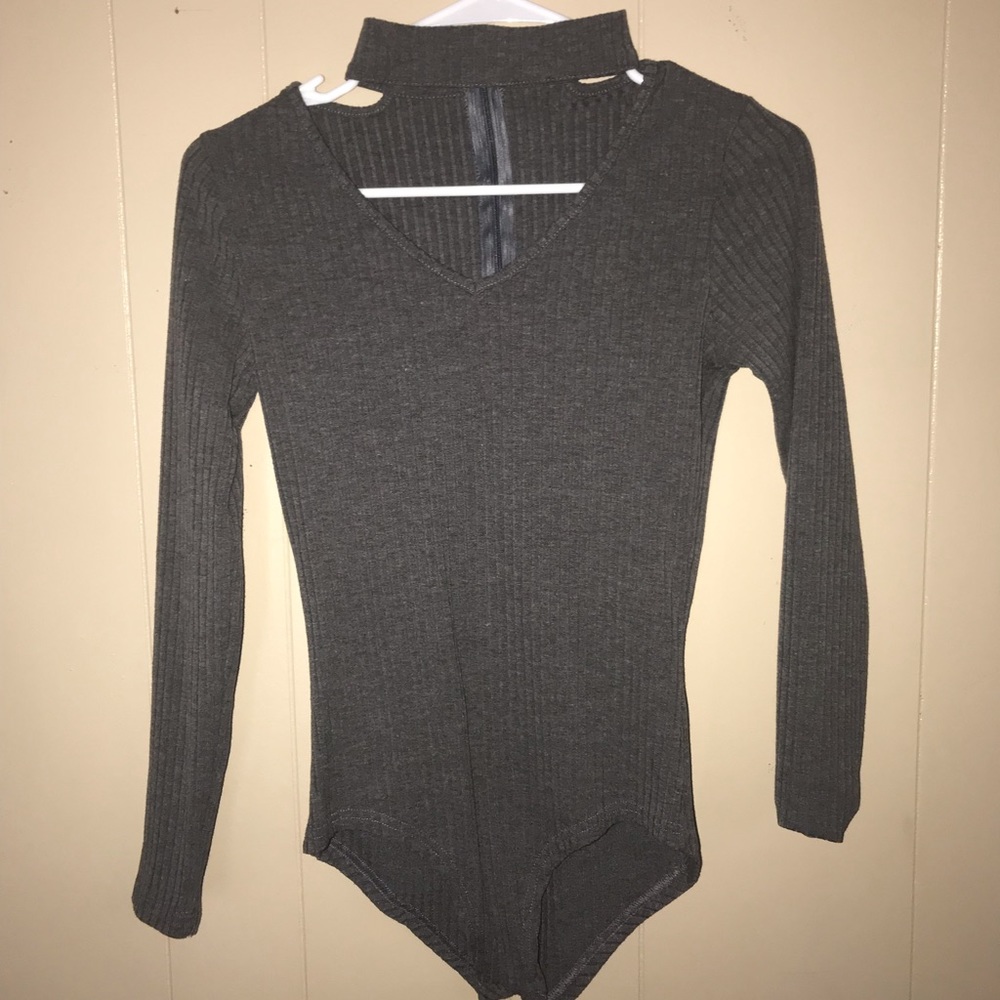 Cutout Sweater Bodysuit